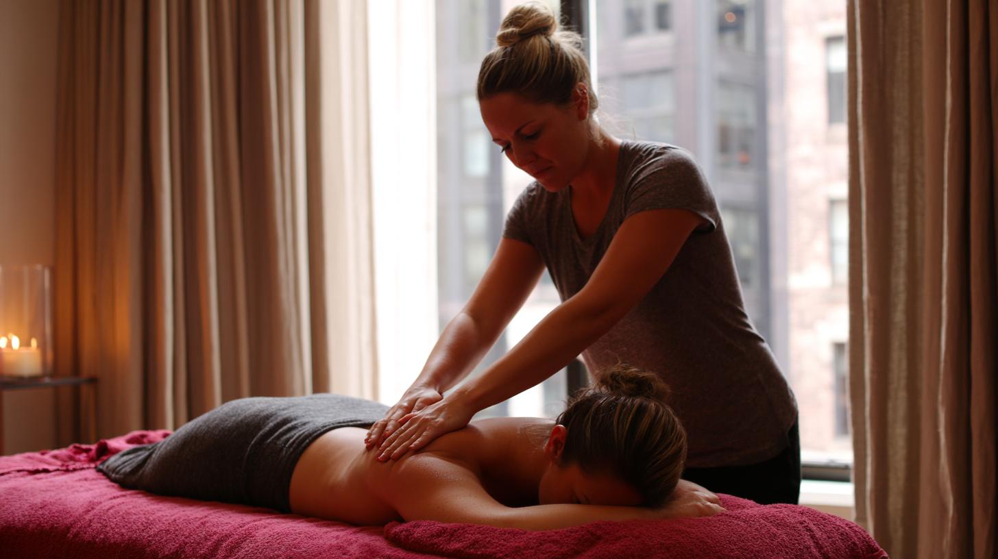 massage woman. Wellness Beyond the Table: Manhattan’s Spa Culture