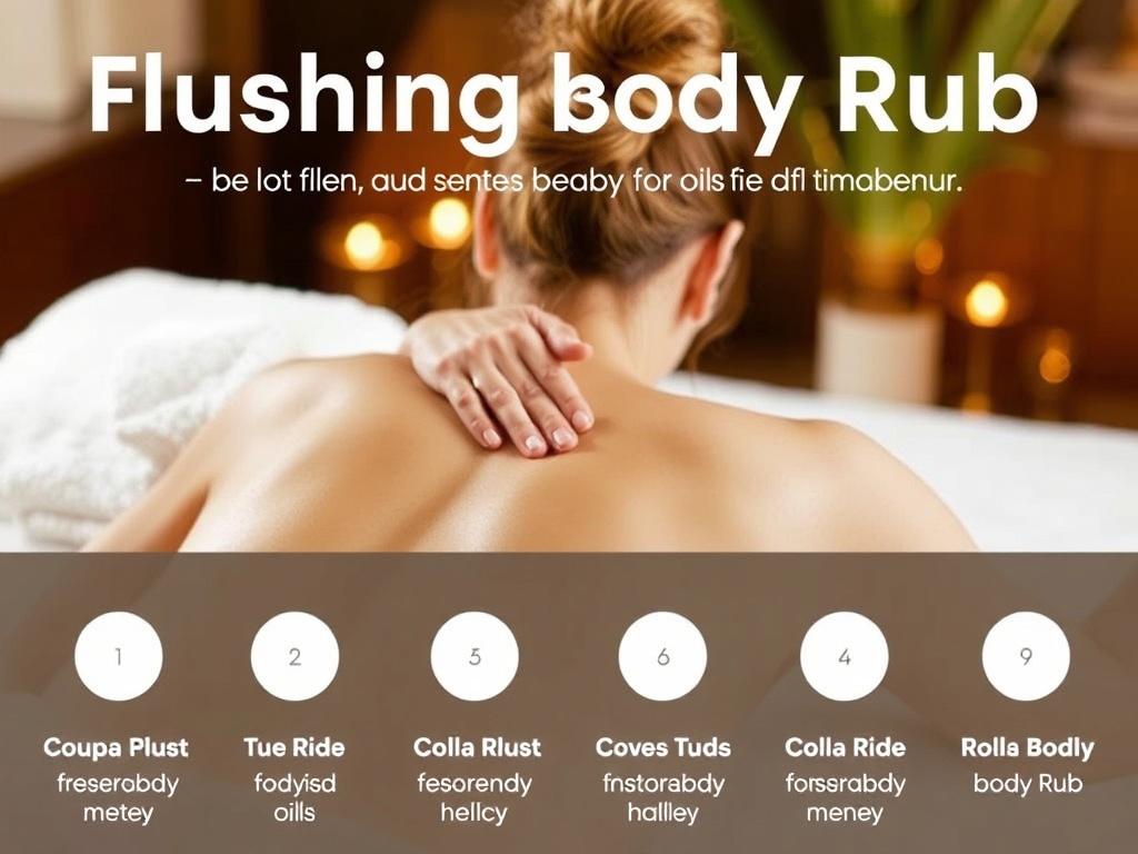 flushing body rub. Oils, Lotions, and Sensory Choices