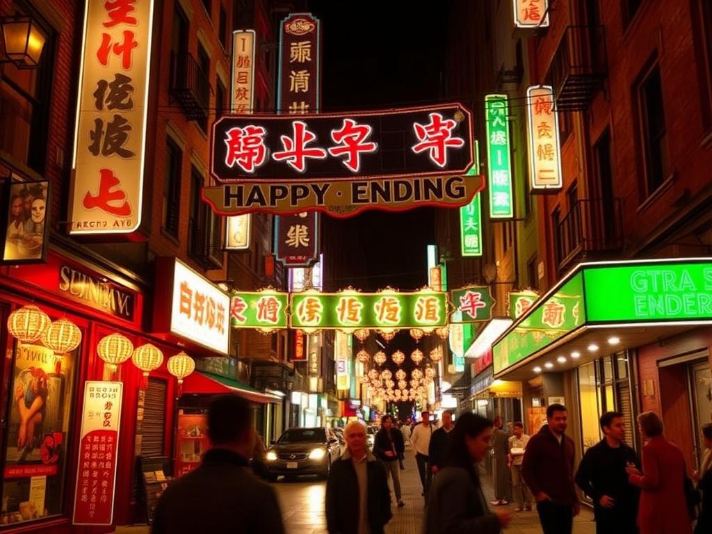 happy ending chinatown nyc. What people mean by the phrase and why it matters
