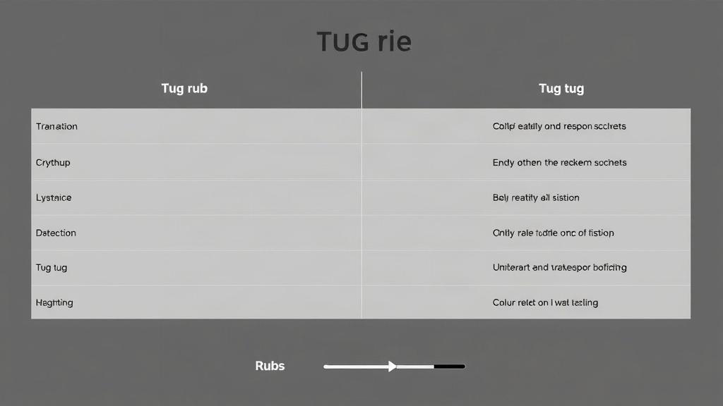 rub and tug map. Practical table: high-level comparison of responses